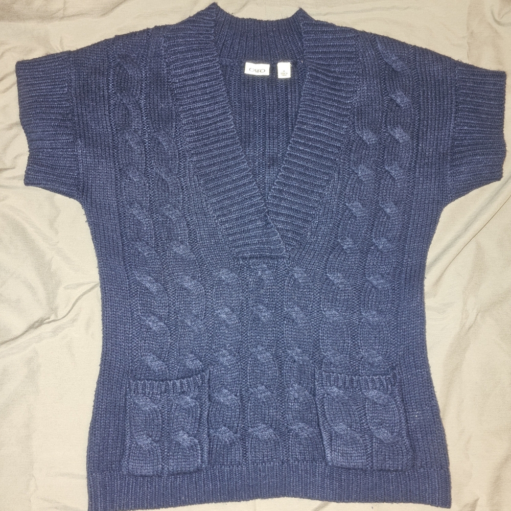 Cato Navy Knit Sweater